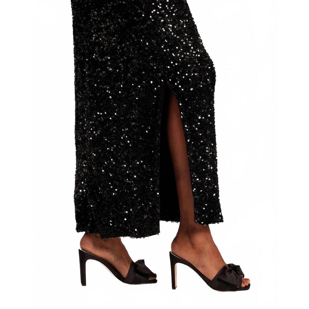 NEW FRANCES VALENTINE women's hilary heels in black satin - Picture 3 of 3